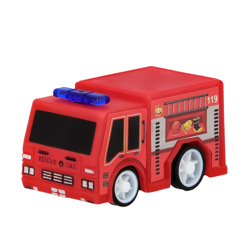 Ensemble 5 Camions de Pompiers Rescue Truck avec Accessoires