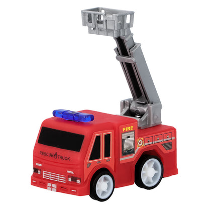 Ensemble 5 Camions de Pompiers Rescue Truck avec Accessoires