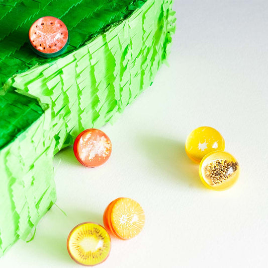 Balles Anti-Stress Fruits Colorées - 6 Designs Amusants