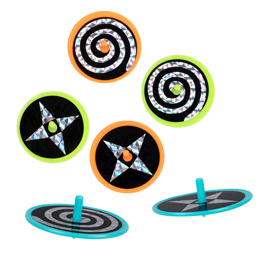 Jeu de Toupies Magnétiques Colorées - 6 Toupies Brillantes