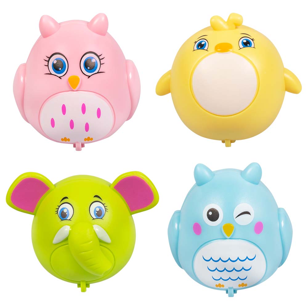 Ballons Hélium Animaux Colorés - Chouette, Poussin, Éléphant, Hibou