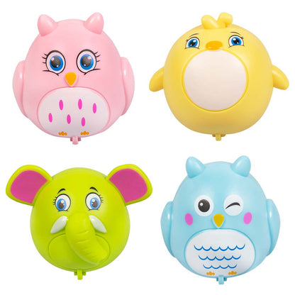 Ballons Hélium Animaux Colorés - Chouette, Poussin, Éléphant, Hibou