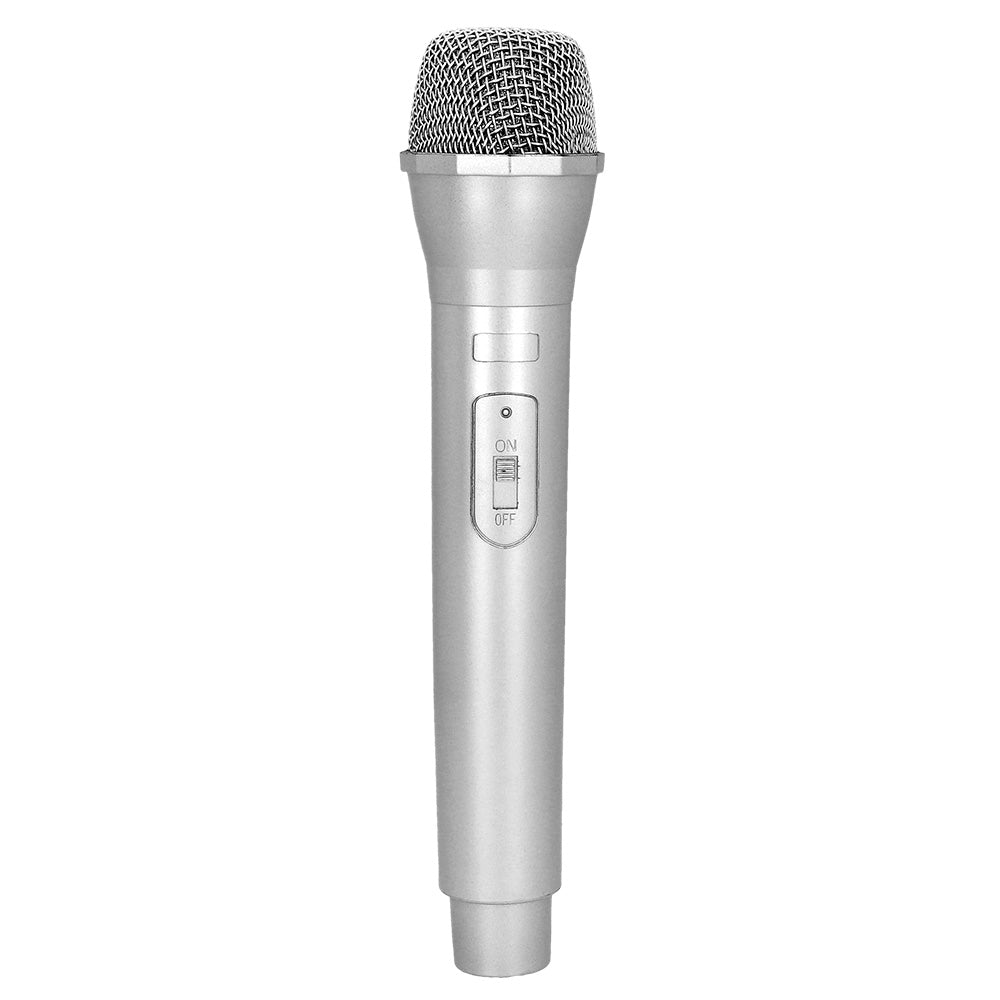 Microphone Filaire Argent pour Karaoké et Chanteur