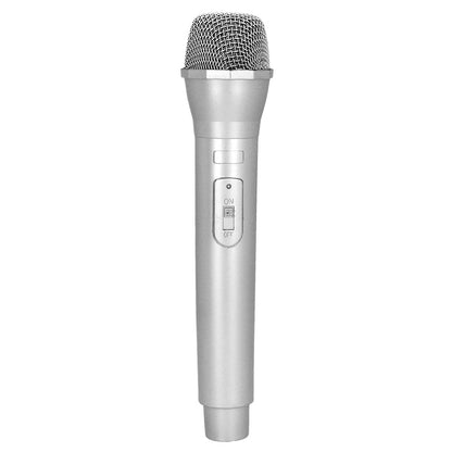Microphone Filaire Argent pour Karaoké et Chanteur