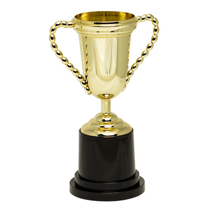 Trophée Doré avec Poignées Chaîne et Base Noire