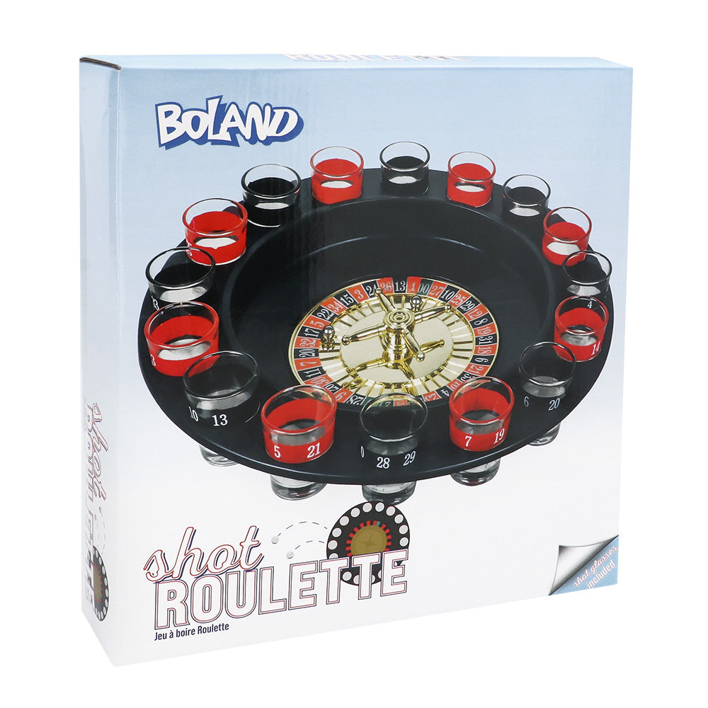 Shot Roulette - Jeu à Boire Roulette avec 16 Verres