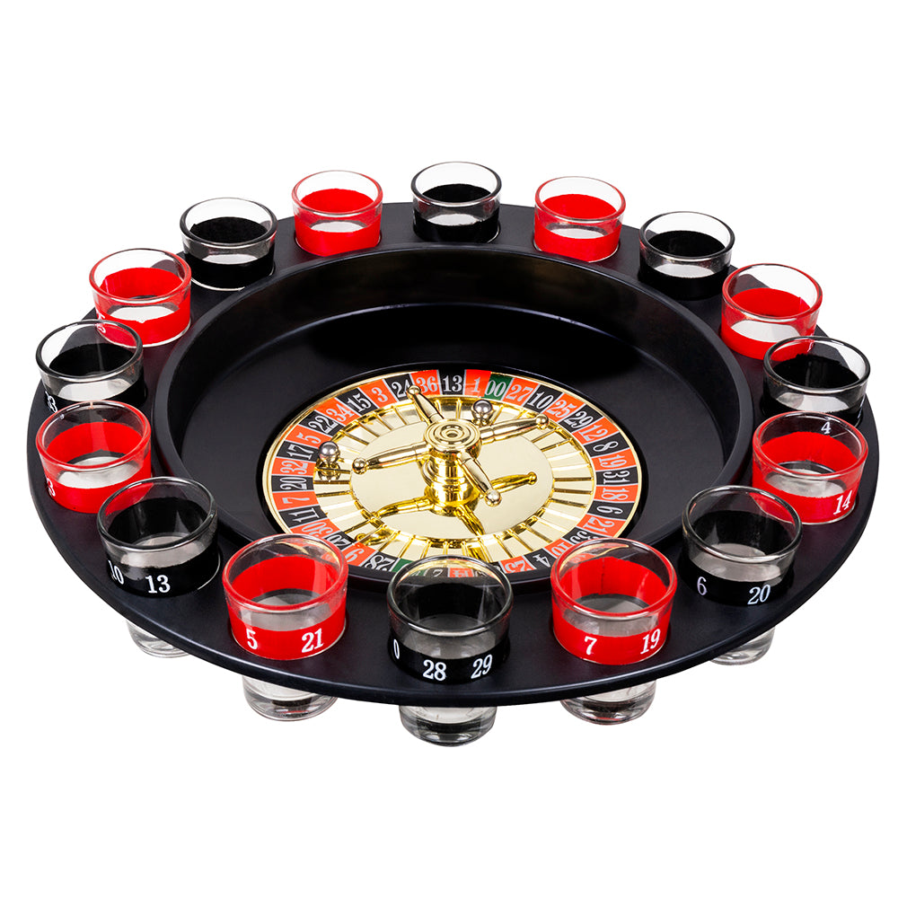 Shot Roulette - Jeu à Boire Roulette avec 16 Verres