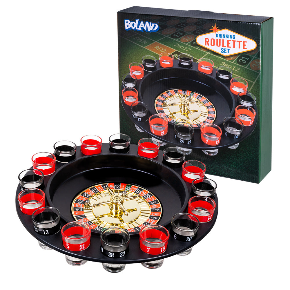 Shot Roulette - Jeu à Boire Roulette avec 16 Verres