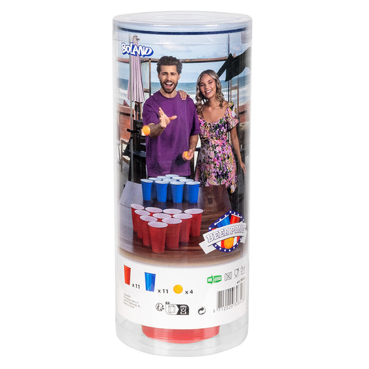 Jeu Beer Pong Américain 22 Gobelets + 4 Balles Ping-Pong