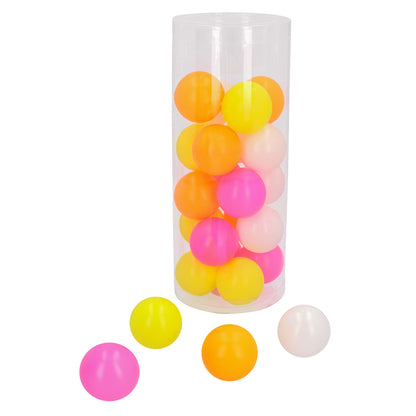 Jeu Beer Pong 24 Balles Colorées - Accessoire Fête Adulte