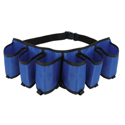 Ceinture à Bière 6 Porte-Canettes Bleue - Accessoire Fête Amusant