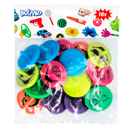 18 Jouets Frisbee Emoji Colorés - Accessoires Fête Enfants