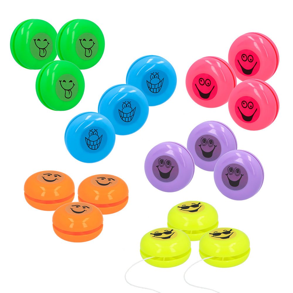 Set 18 Yo-yos et Jouets à Ficelle - Accessoires de Fête Colorés