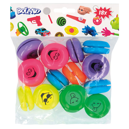 Set 18 Yo-yos et Jouets à Ficelle - Accessoires de Fête Colorés