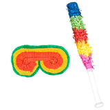 Accessoires Fête Arc-en-ciel - Masque Yeux & Bâton Piñata