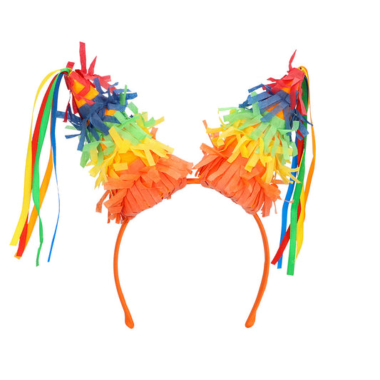 Serre-tête Piñata Perroquet Arc-en-Ciel Festif