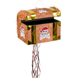 Piñata Coffre Au Trésor Pirate avec Cordes - Décoration Fête