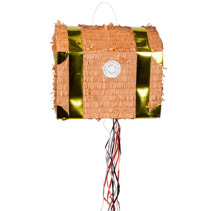Piñata Coffre Au Trésor Pirate avec Cordes - Décoration Fête