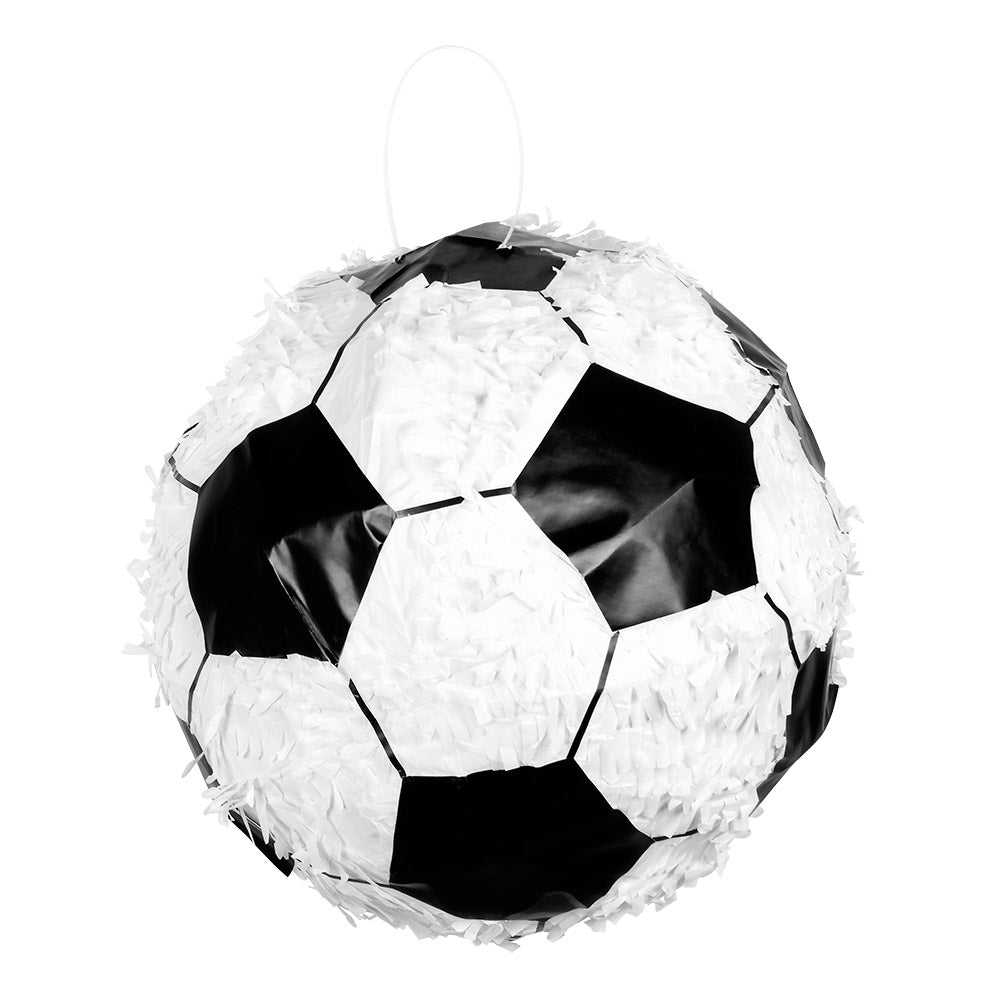 Piñata Ballon de Foot Noir et Blanc - Jeu de Fête