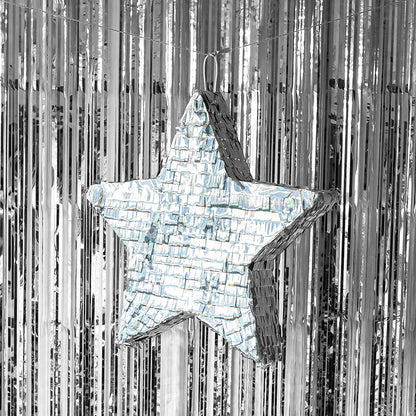 Piñata Étoile Scintillante Bleu - Décoration Fête Réussie