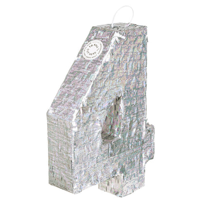 Piñata Chiffre 4 Holographique - Accessoire Fête Enfant