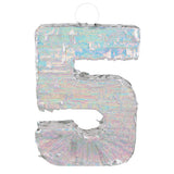 Piñata Chiffre 5 Holographique pour Anniversaire Enfant