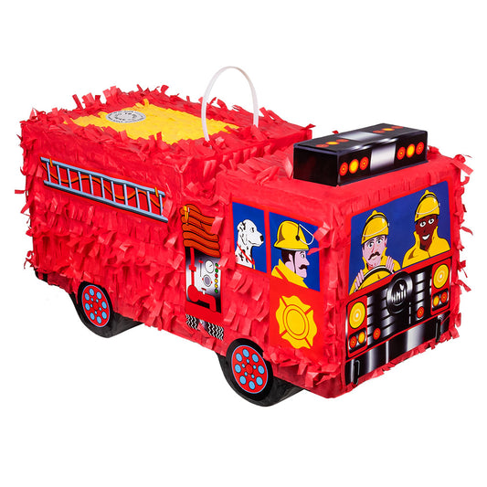 Piñata Camion de Pompiers Rouge - Jeu Anniversaire Enfant