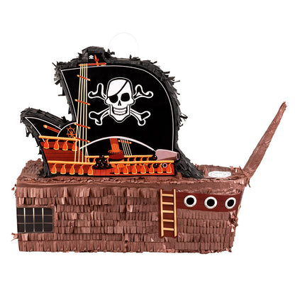 Piñata Bateau Pirate Skull - Jeu Festif pour Anniversaires