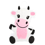 Pinata Vache Rigolo Rose et Blanc - Décoration Fête Enfant
