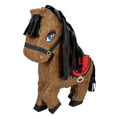 Pinata Cheval en Carton avec Crinière - Jeu Festif Amusant