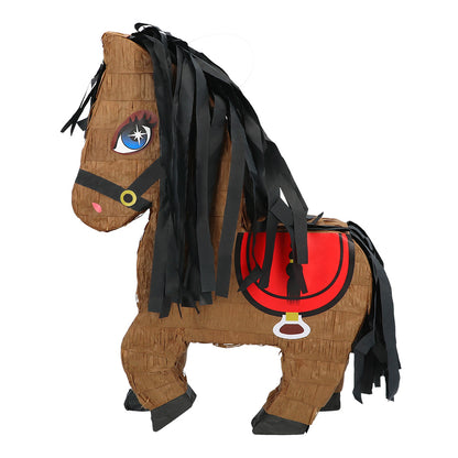 Pinata Cheval en Carton avec Crinière - Jeu Festif Amusant
