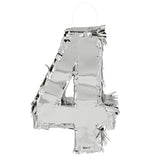 Piñata Chiffre 8 Argenté - Décoration Anniversaire Fête