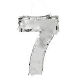 Piñata Chiffre 7 Argent Anniversaire - À Remplir