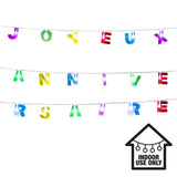 Guirlande Joyeux Anniversaire Multicolore - 3 Bandes de Lettres