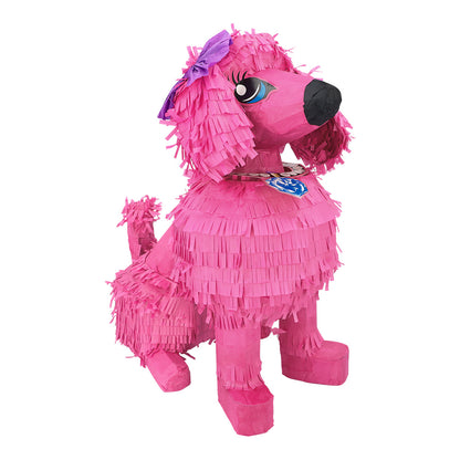 Piñata Caniche Rose Géante à Remplir - Décoration Fête