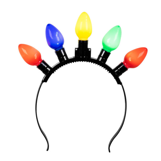 Serre-tête Lumineux Ampoules Multicolores - 3 Modes LED