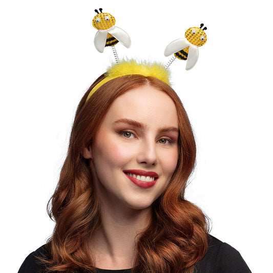 Serre-tête Abeilles Paillettes - Accessoire Déguisement Fête