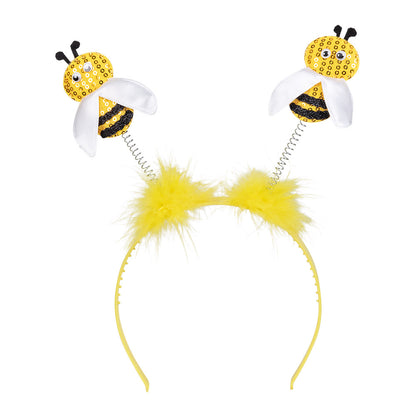 Serre-tête Abeilles Paillettes - Accessoire Déguisement Fête
