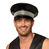 Casquette Années 80 Paillettes Argent - Accessoire Disco Rétro
