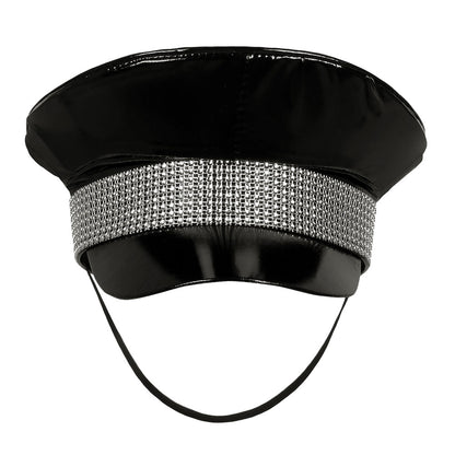 Casquette Années 80 Paillettes Argent - Accessoire Disco Rétro
