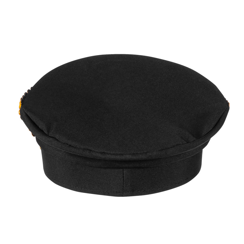 Casquette Militaire Dorée Paillettes Strass - Accessoire Disco Party