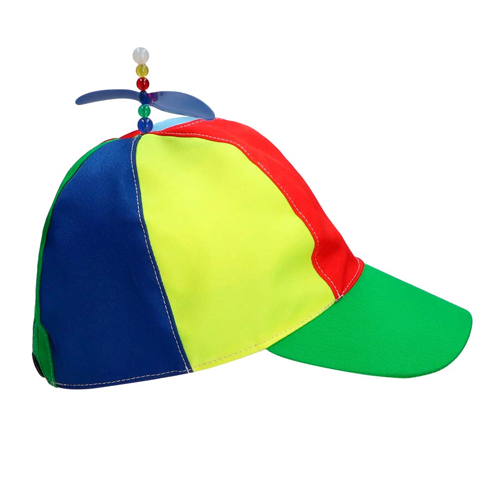 Casquette Hélicoptère Multicolore avec Hélices - Accessoire Fête