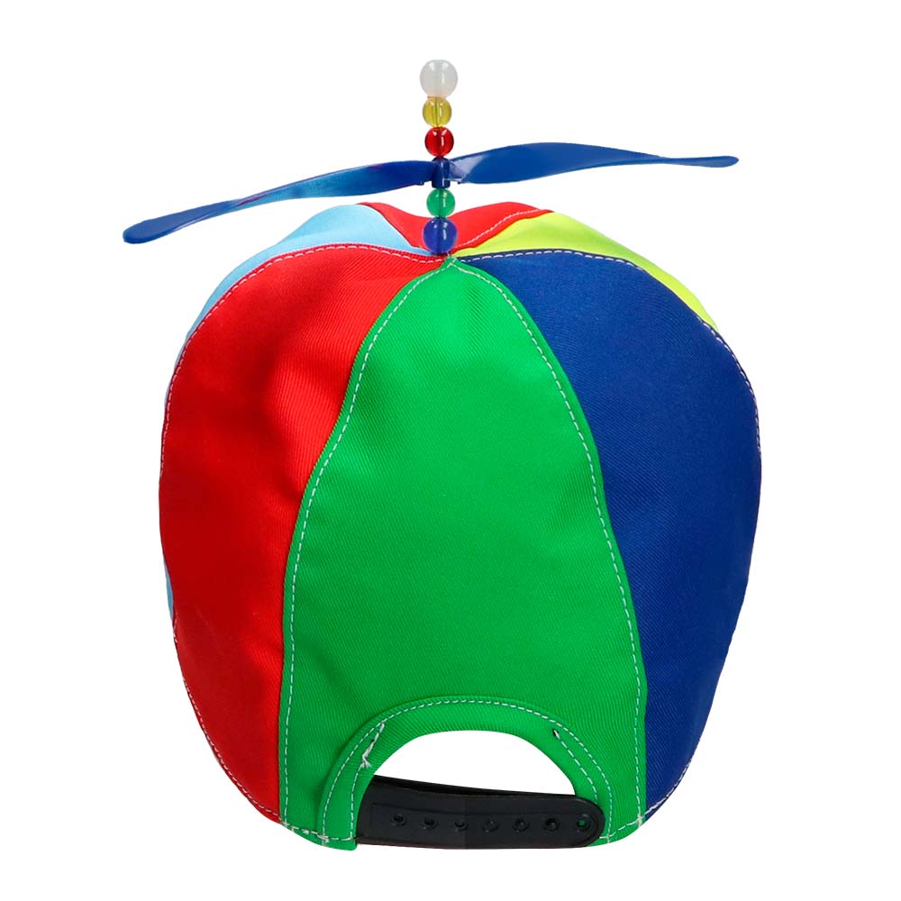 Casquette Hélicoptère Multicolore avec Hélices - Accessoire Fête