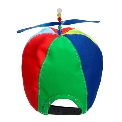 Casquette Hélicoptère Multicolore avec Hélices - Accessoire Fête