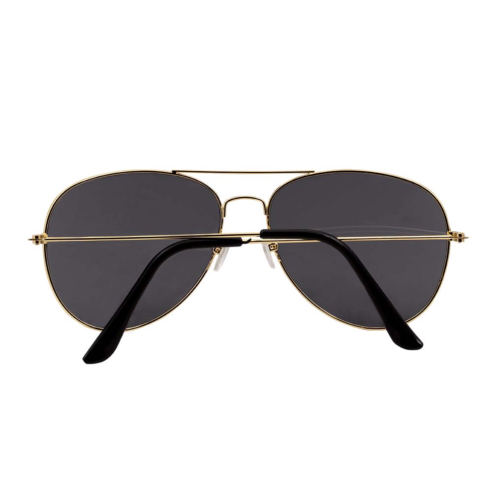 Set Lunettes Aviateur Or + Chaînes Dorées - Déguisement 3 pcs