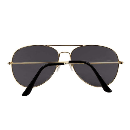 Set Lunettes Aviateur Or + Chaînes Dorées - Déguisement 3 pcs