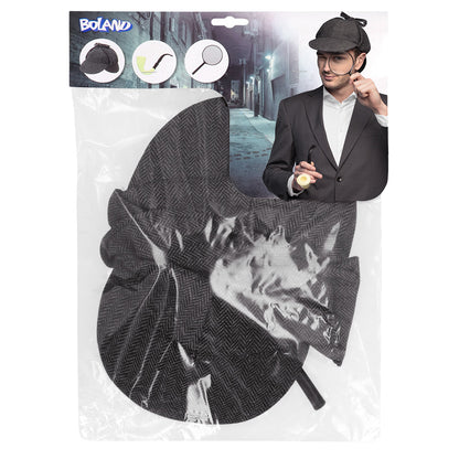 Kit Enquêteur Sherlock Holmes - Chapeau, Loupe et Pipe
