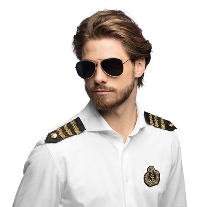 Déguisement Pilote Aviateur : Lunettes, Épaulettes et Insignes