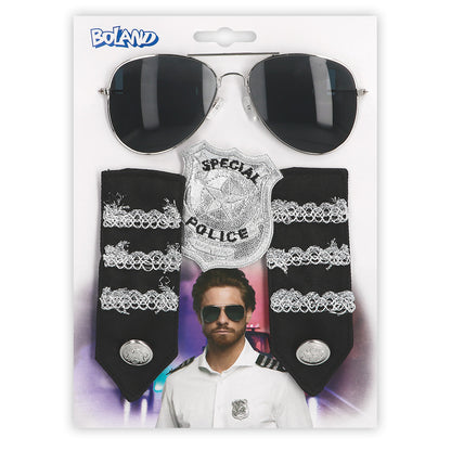 Déguisement Policier Spécial - Lunettes Aviateur & Accessoires