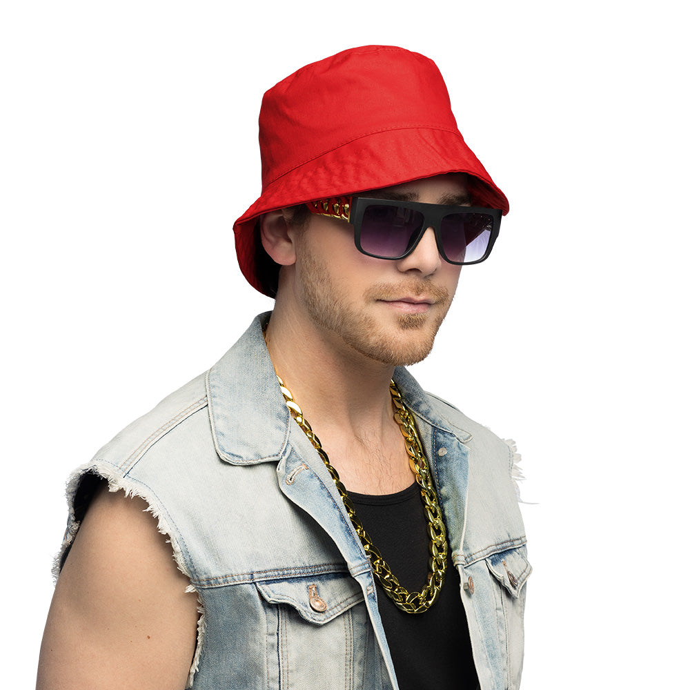 Kit Accessoires Hip Hop Années 80 avec Chaîne Dorée et Lunettes